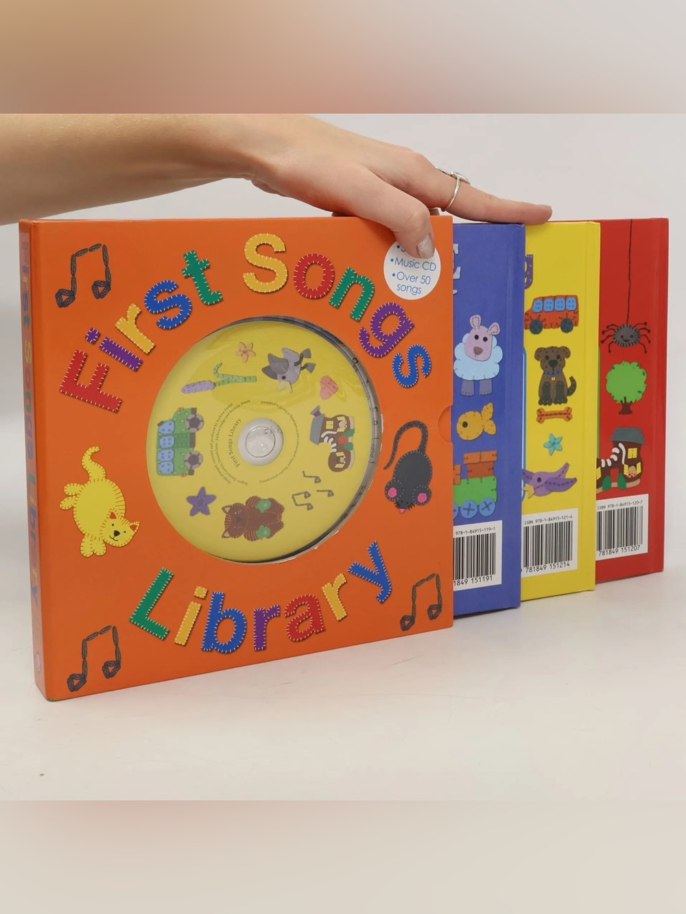 Priddy Books First Songs Library 3 Book + CD Complete Box Set